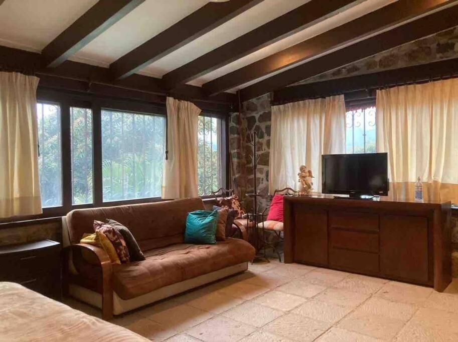 Agradable Casa Rural Con Piscina Privada Yautepec Exterior foto